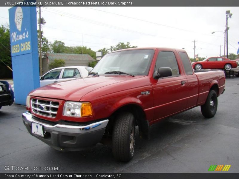 Toreador Red Metallic / Dark Graphite 2001 Ford Ranger XLT SuperCab