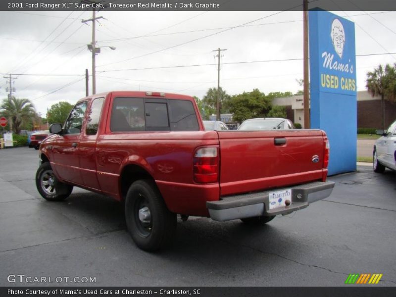 Toreador Red Metallic / Dark Graphite 2001 Ford Ranger XLT SuperCab