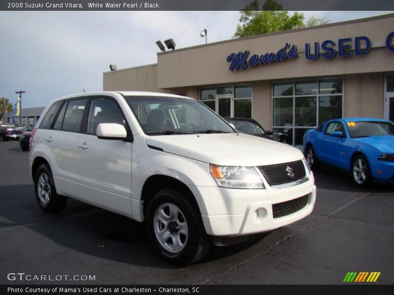 White Water Pearl / Black 2008 Suzuki Grand Vitara