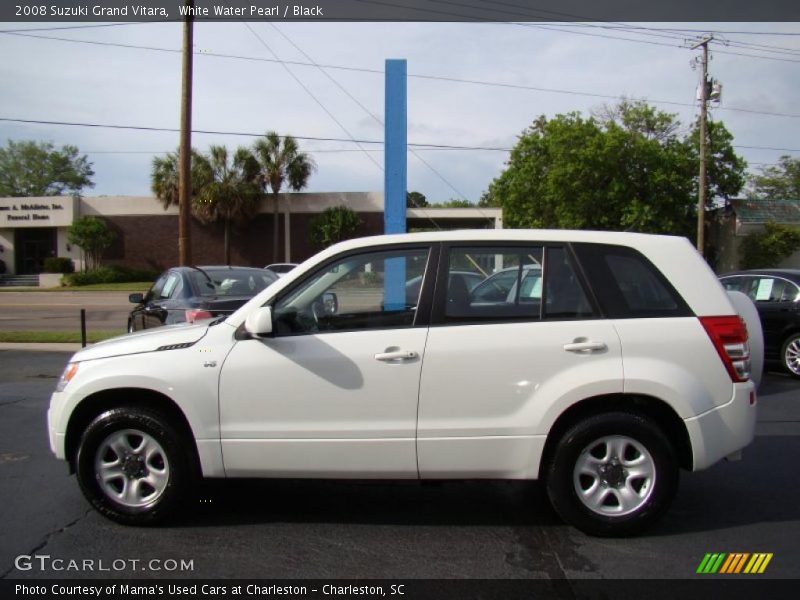 White Water Pearl / Black 2008 Suzuki Grand Vitara
