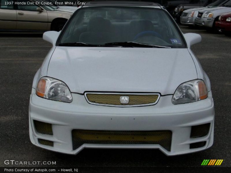 Frost White / Gray 1997 Honda Civic EX Coupe