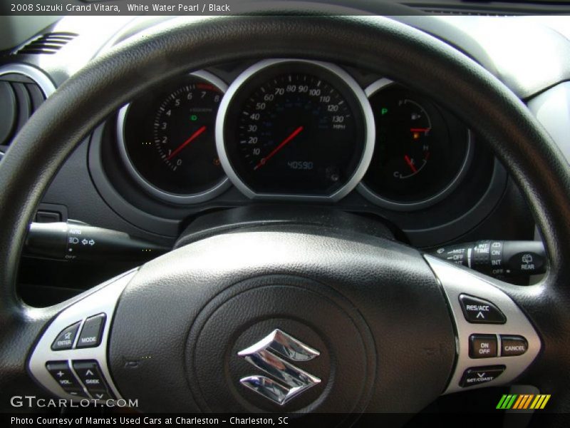 White Water Pearl / Black 2008 Suzuki Grand Vitara