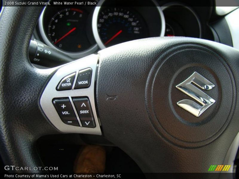 White Water Pearl / Black 2008 Suzuki Grand Vitara