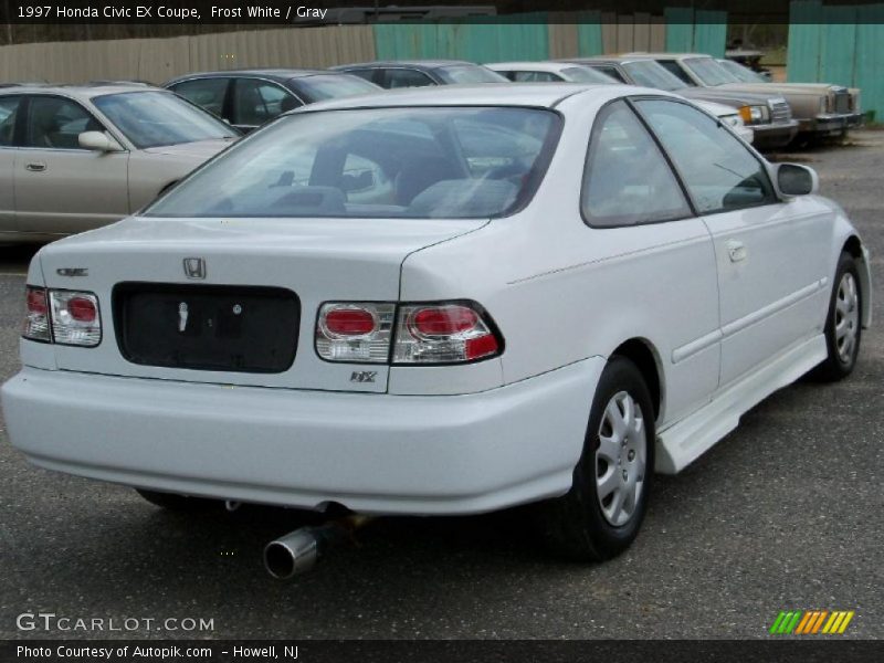 Frost White / Gray 1997 Honda Civic EX Coupe