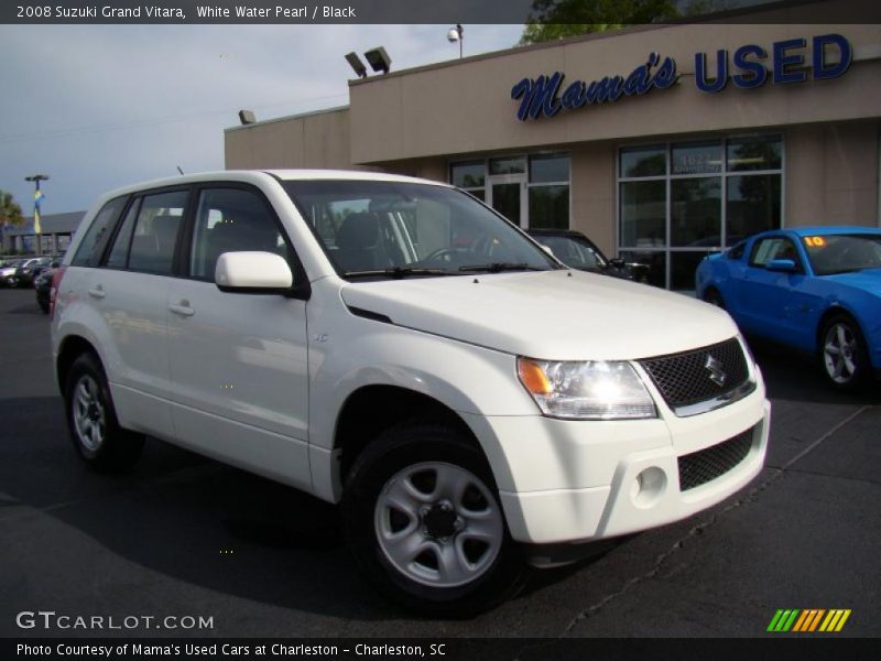 White Water Pearl / Black 2008 Suzuki Grand Vitara