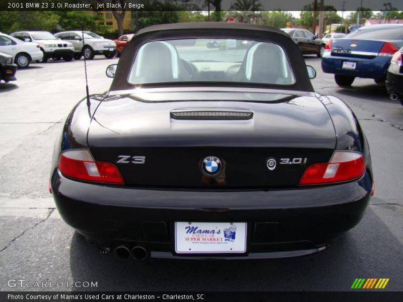 Jet Black / Beige 2001 BMW Z3 3.0i Roadster