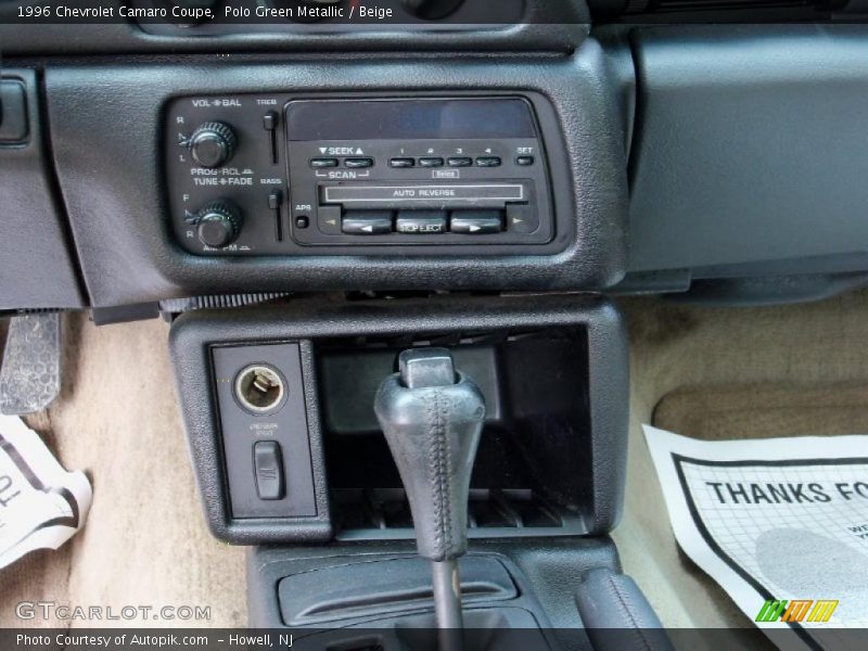 Controls of 1996 Camaro Coupe
