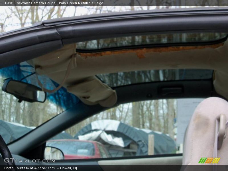 Polo Green Metallic / Beige 1996 Chevrolet Camaro Coupe