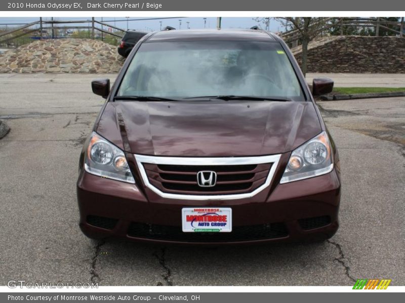 Dark Cherry Pearl / Beige 2010 Honda Odyssey EX