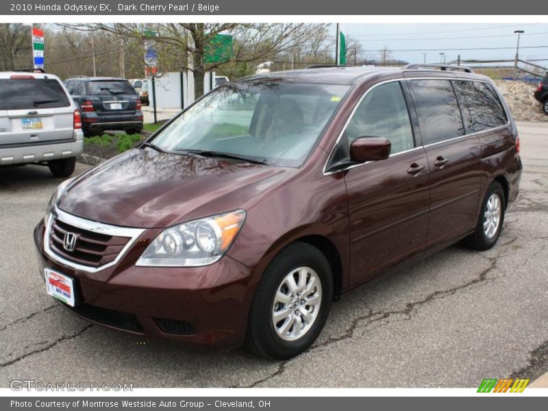 Dark Cherry Pearl / Beige 2010 Honda Odyssey EX