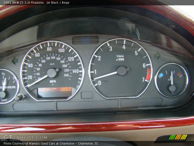  2001 Z3 3.0i Roadster 3.0i Roadster Gauges
