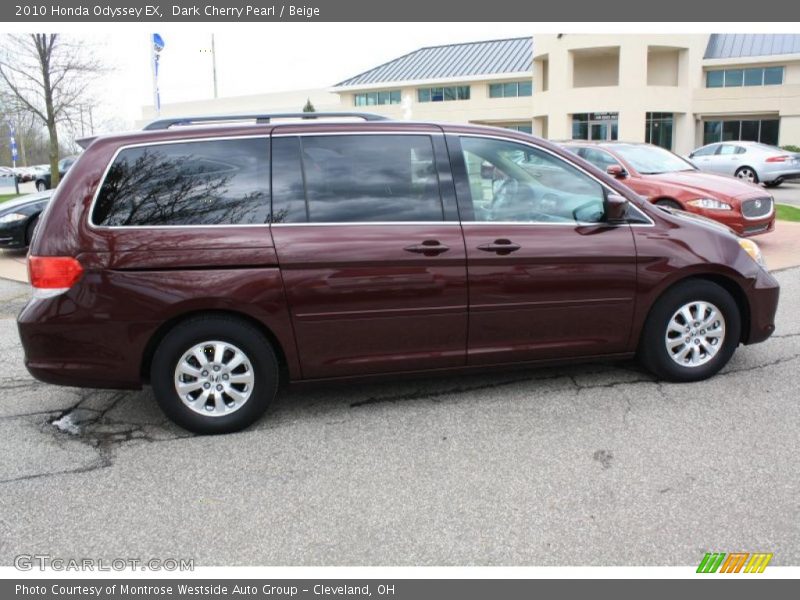 Dark Cherry Pearl / Beige 2010 Honda Odyssey EX