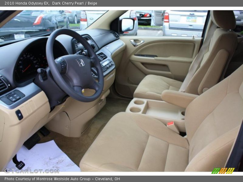 Dark Cherry Pearl / Beige 2010 Honda Odyssey EX