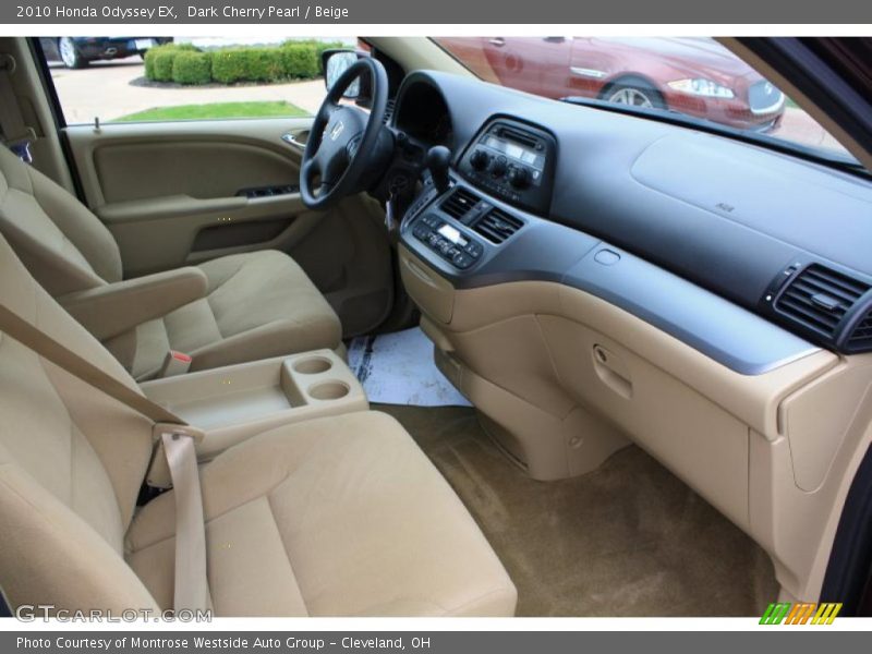 Dark Cherry Pearl / Beige 2010 Honda Odyssey EX