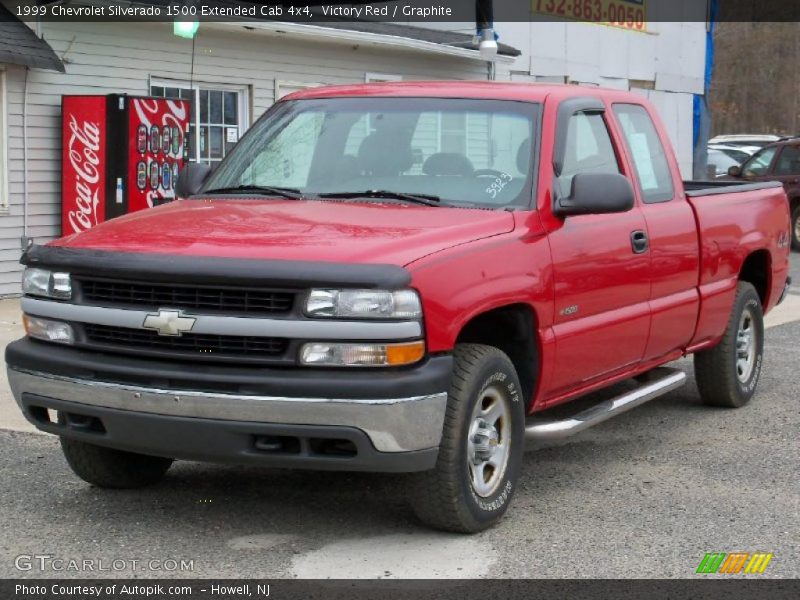 Victory Red / Graphite 1999 Chevrolet Silverado 1500 Extended Cab 4x4