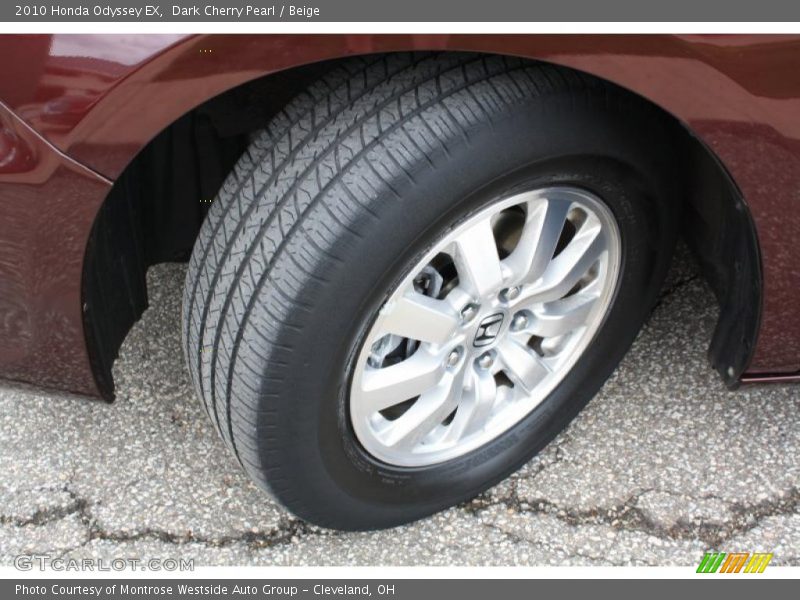 Dark Cherry Pearl / Beige 2010 Honda Odyssey EX