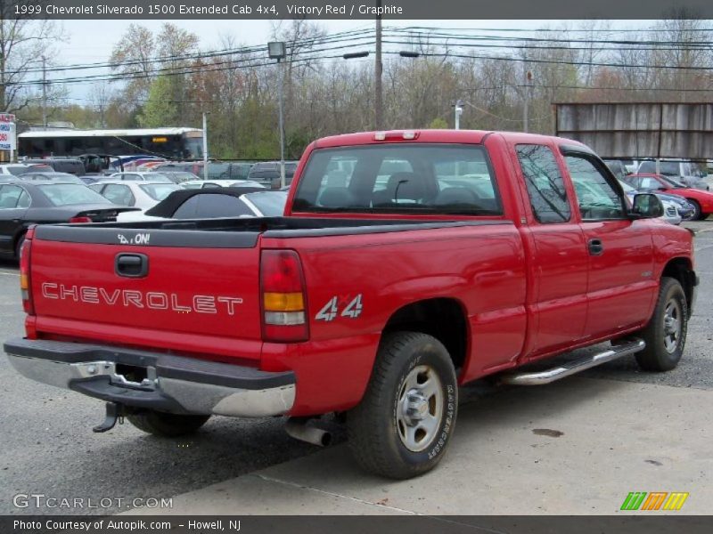 Victory Red / Graphite 1999 Chevrolet Silverado 1500 Extended Cab 4x4