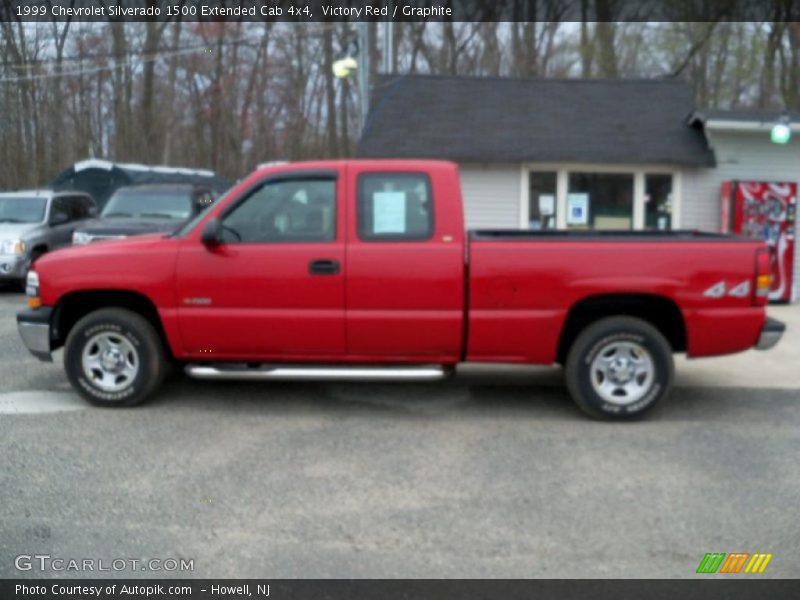 Victory Red / Graphite 1999 Chevrolet Silverado 1500 Extended Cab 4x4