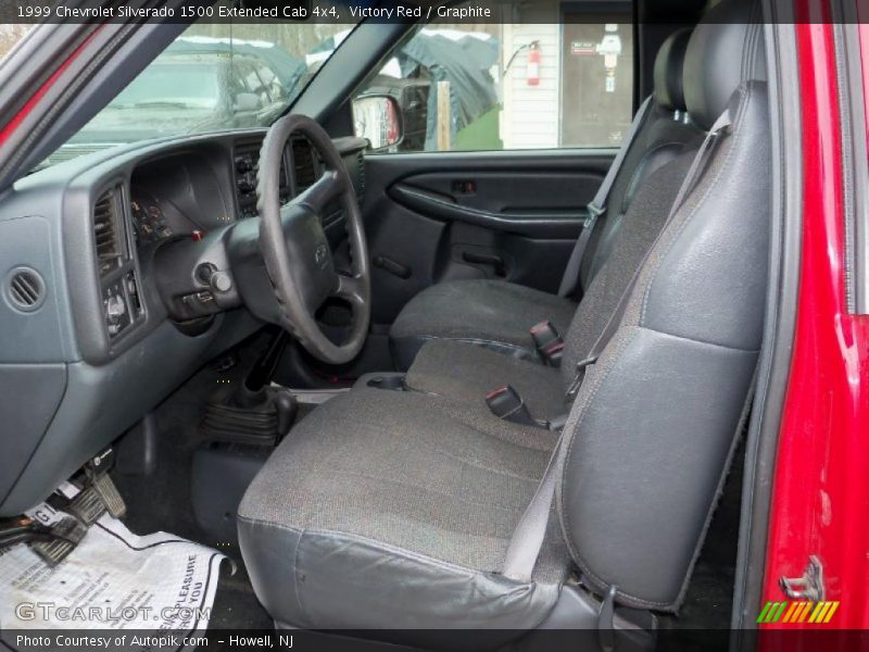 Victory Red / Graphite 1999 Chevrolet Silverado 1500 Extended Cab 4x4