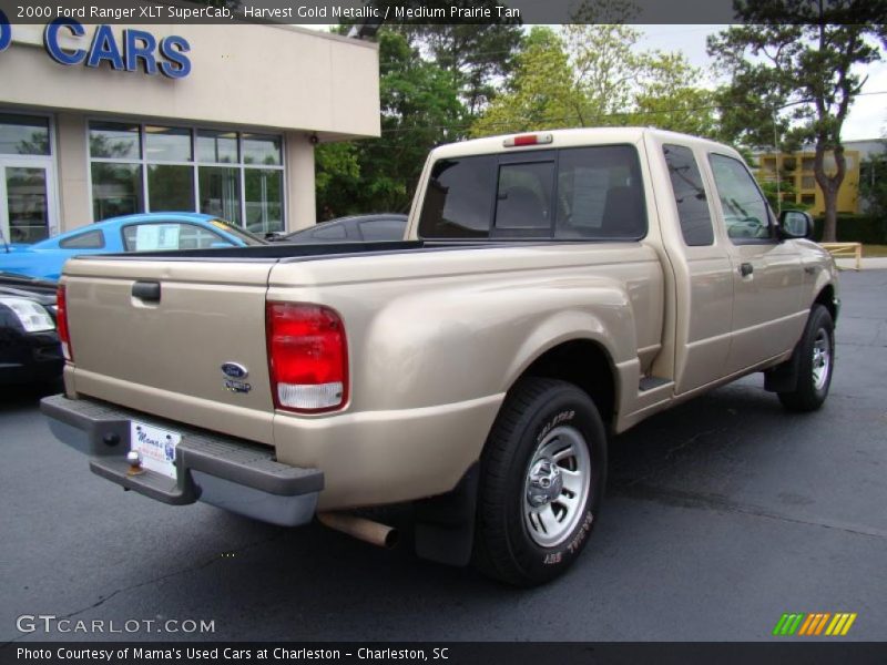 Harvest Gold Metallic / Medium Prairie Tan 2000 Ford Ranger XLT SuperCab