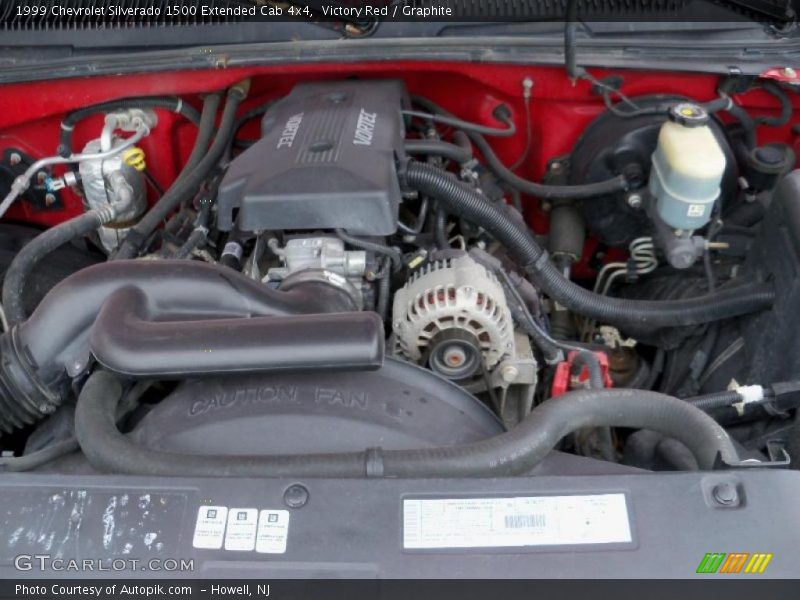 Victory Red / Graphite 1999 Chevrolet Silverado 1500 Extended Cab 4x4
