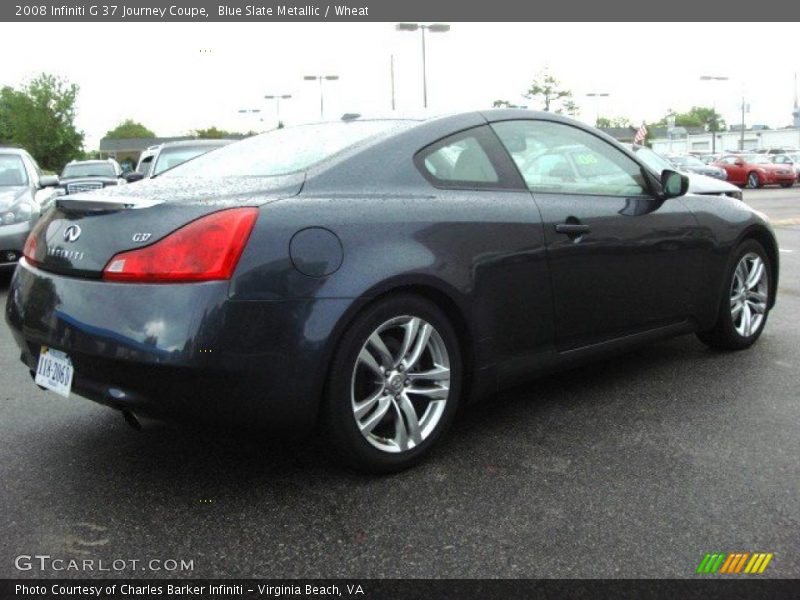 Blue Slate Metallic / Wheat 2008 Infiniti G 37 Journey Coupe