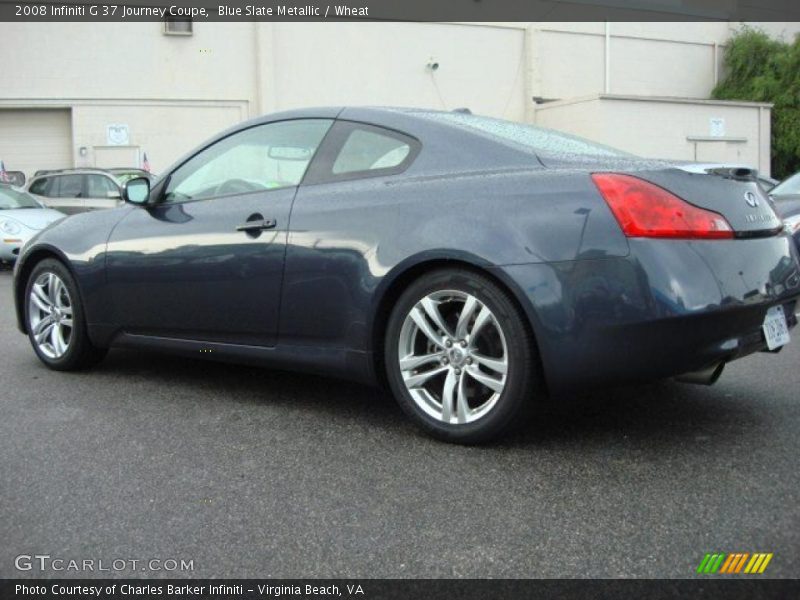 Blue Slate Metallic / Wheat 2008 Infiniti G 37 Journey Coupe