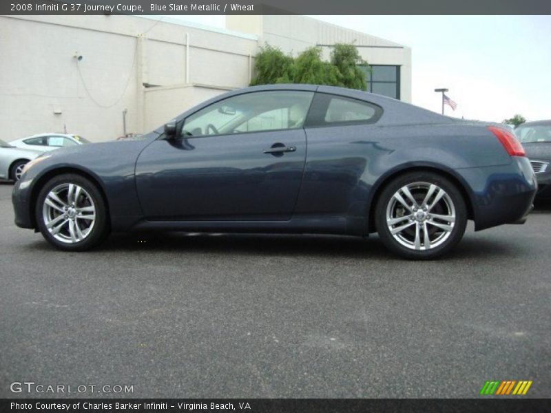 Blue Slate Metallic / Wheat 2008 Infiniti G 37 Journey Coupe