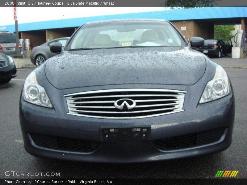 Blue Slate Metallic / Wheat 2008 Infiniti G 37 Journey Coupe