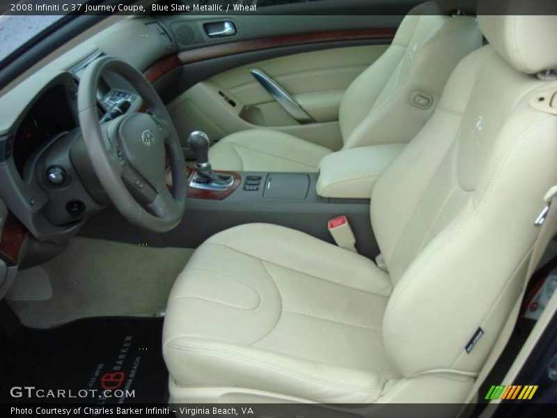 Blue Slate Metallic / Wheat 2008 Infiniti G 37 Journey Coupe