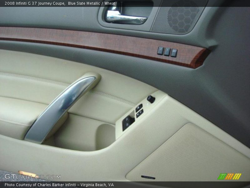 Blue Slate Metallic / Wheat 2008 Infiniti G 37 Journey Coupe