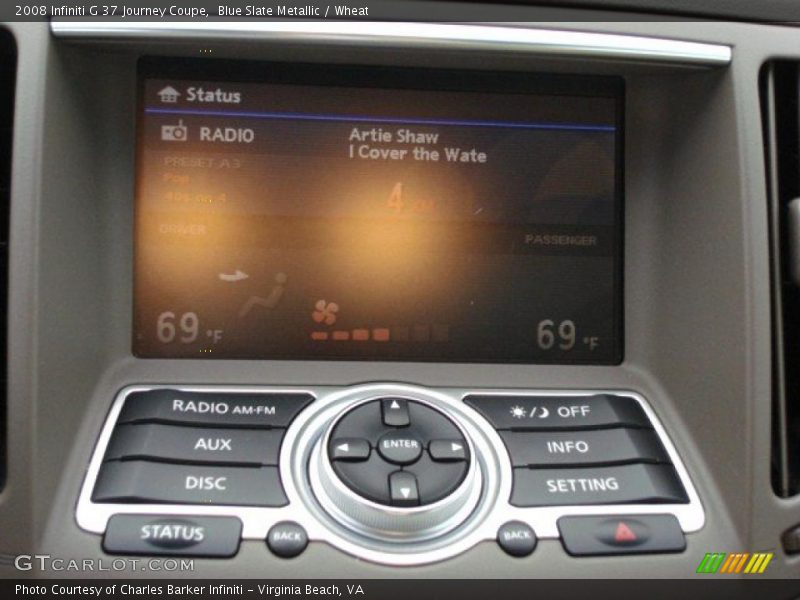 Blue Slate Metallic / Wheat 2008 Infiniti G 37 Journey Coupe