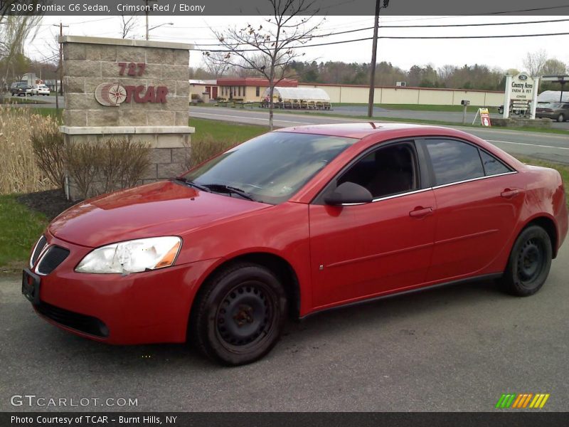 Crimson Red / Ebony 2006 Pontiac G6 Sedan