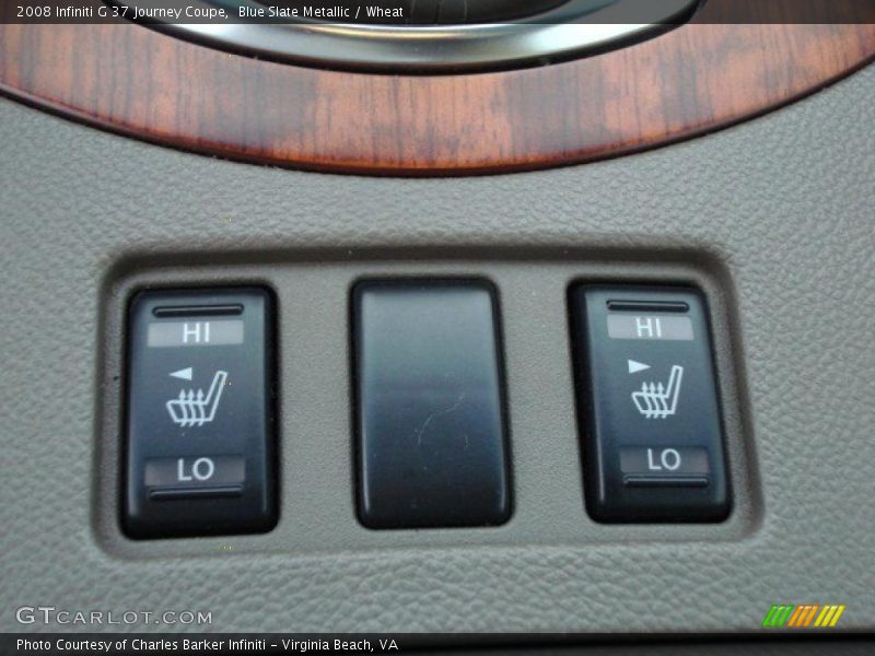 Blue Slate Metallic / Wheat 2008 Infiniti G 37 Journey Coupe