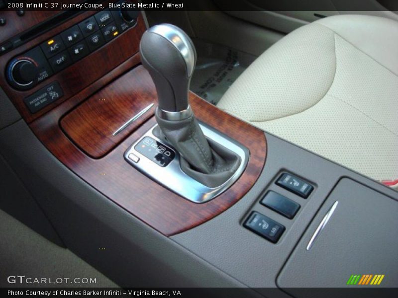Blue Slate Metallic / Wheat 2008 Infiniti G 37 Journey Coupe