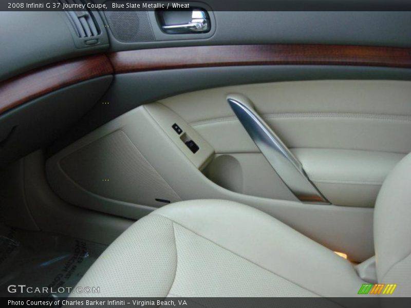 Blue Slate Metallic / Wheat 2008 Infiniti G 37 Journey Coupe