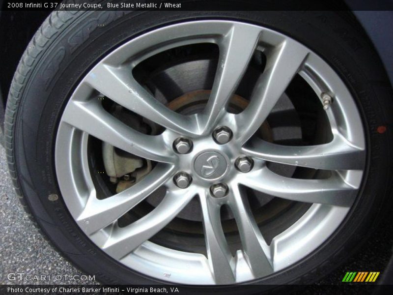 Blue Slate Metallic / Wheat 2008 Infiniti G 37 Journey Coupe
