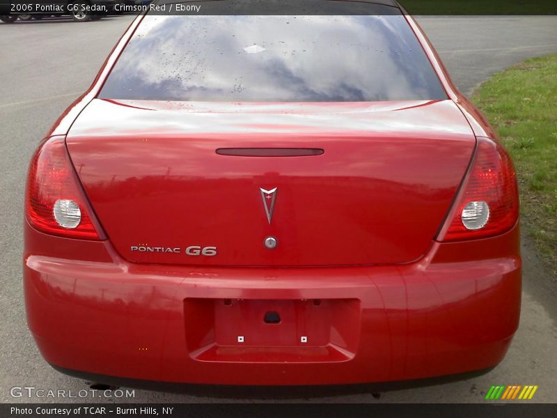 Crimson Red / Ebony 2006 Pontiac G6 Sedan