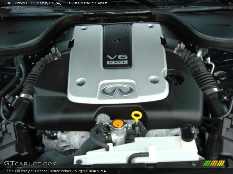 Blue Slate Metallic / Wheat 2008 Infiniti G 37 Journey Coupe