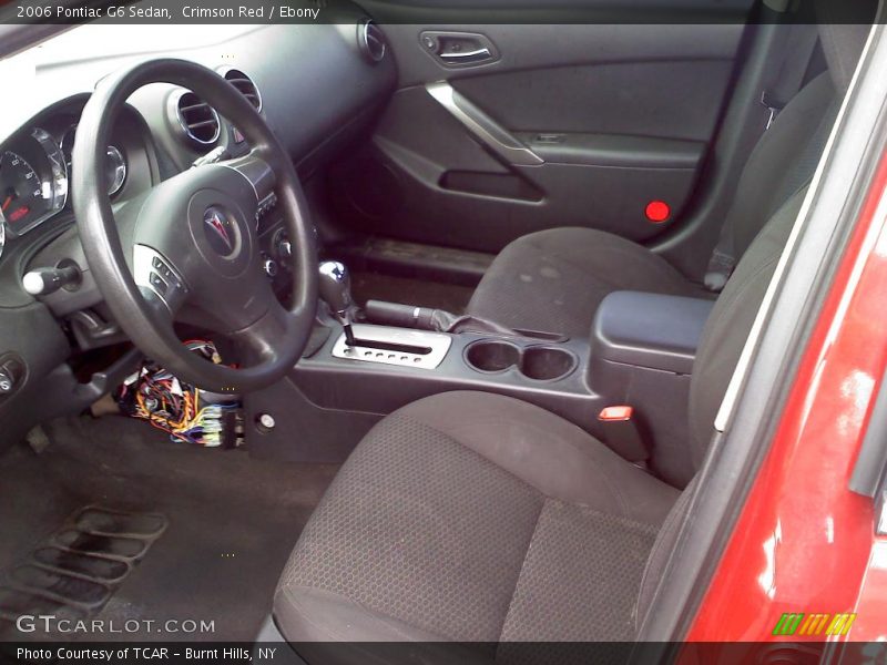 Crimson Red / Ebony 2006 Pontiac G6 Sedan
