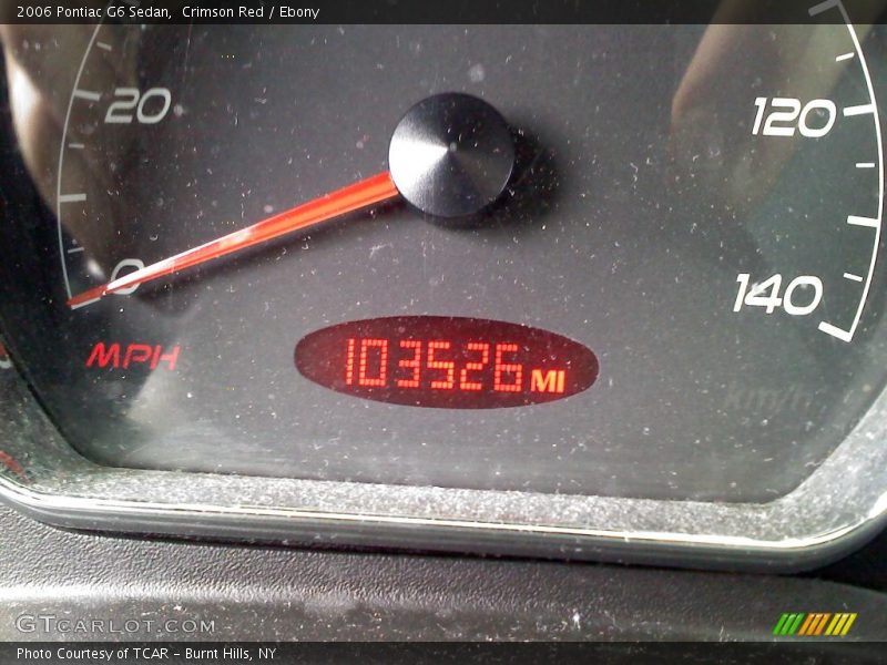 Crimson Red / Ebony 2006 Pontiac G6 Sedan
