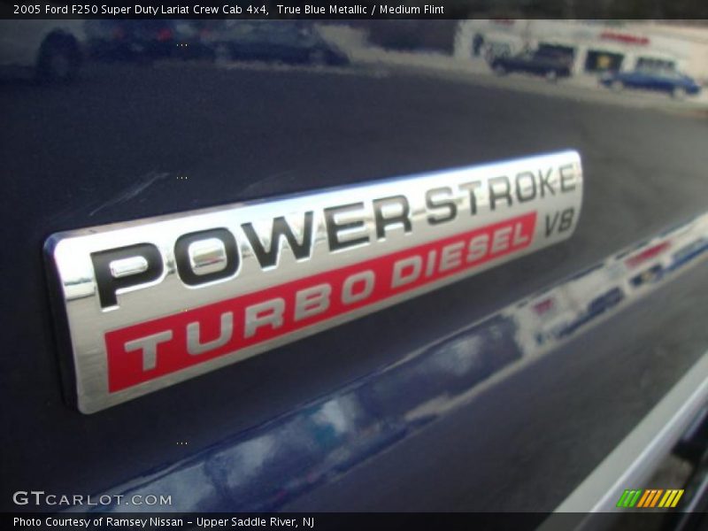 True Blue Metallic / Medium Flint 2005 Ford F250 Super Duty Lariat Crew Cab 4x4