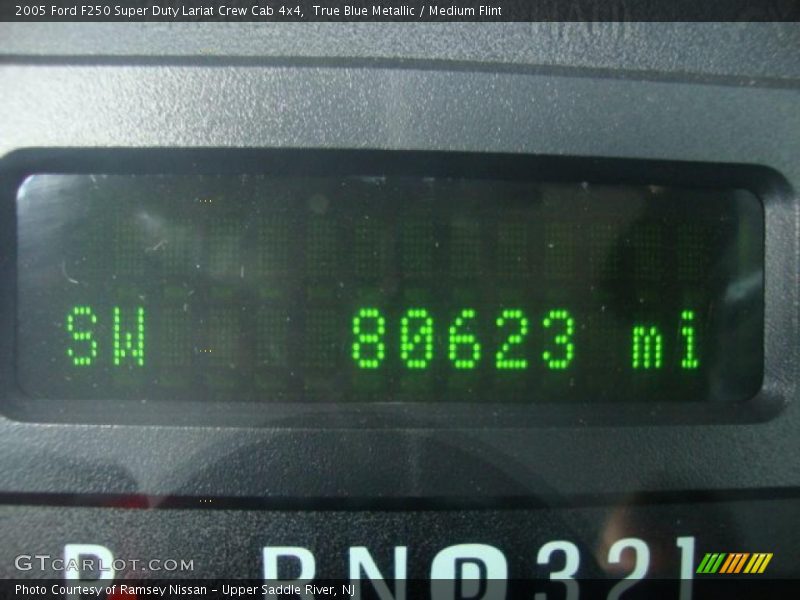 True Blue Metallic / Medium Flint 2005 Ford F250 Super Duty Lariat Crew Cab 4x4