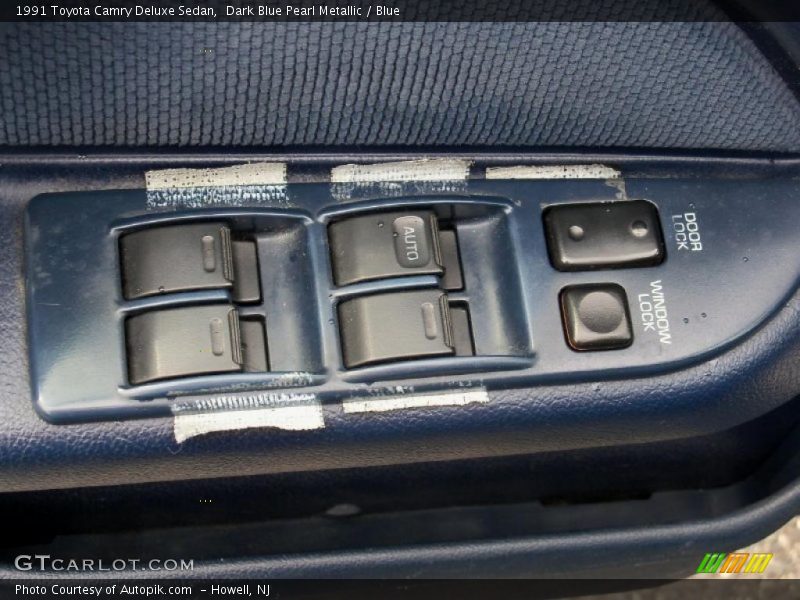 Dark Blue Pearl Metallic / Blue 1991 Toyota Camry Deluxe Sedan