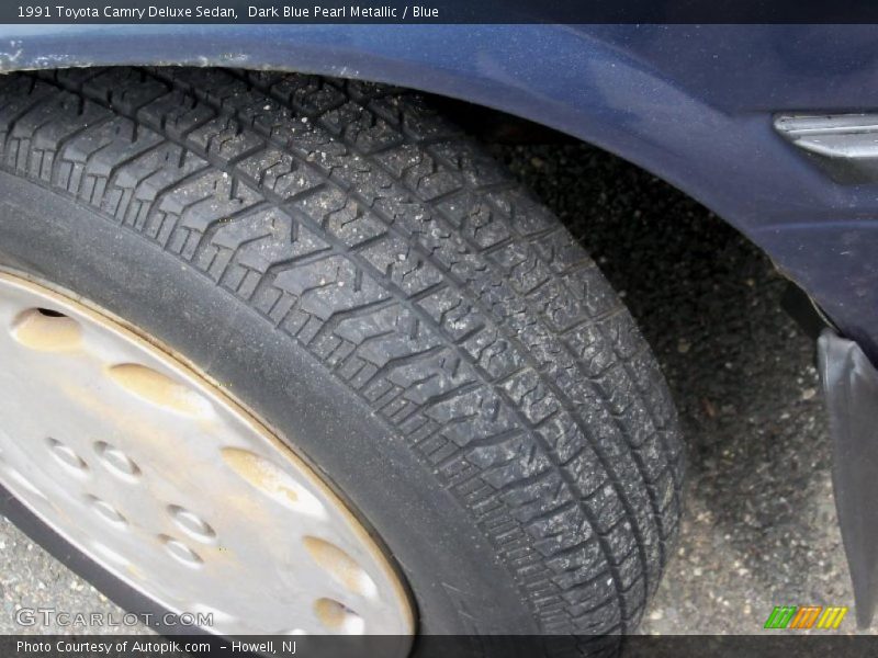 Dark Blue Pearl Metallic / Blue 1991 Toyota Camry Deluxe Sedan