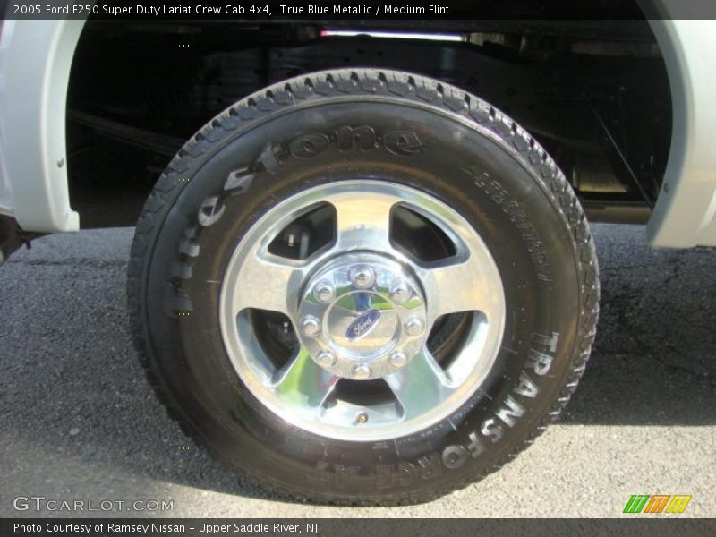 True Blue Metallic / Medium Flint 2005 Ford F250 Super Duty Lariat Crew Cab 4x4