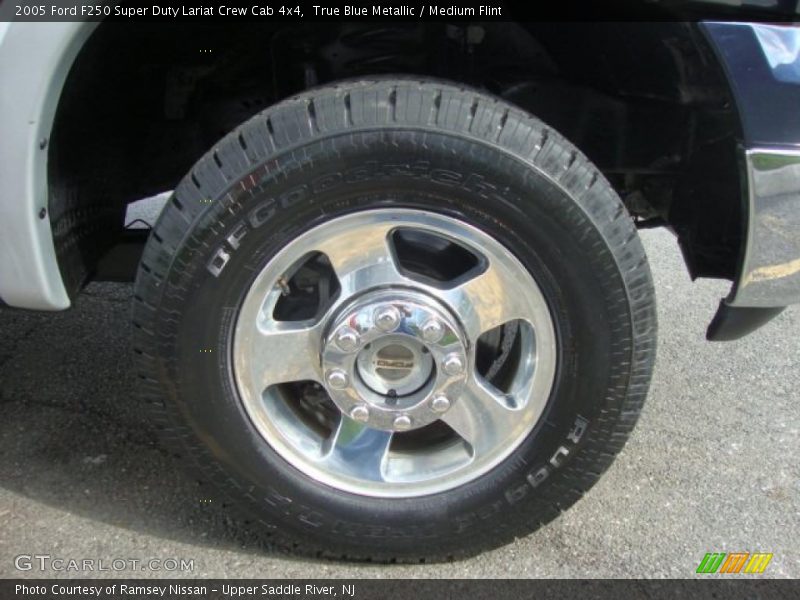 True Blue Metallic / Medium Flint 2005 Ford F250 Super Duty Lariat Crew Cab 4x4