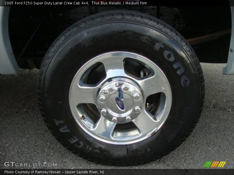 True Blue Metallic / Medium Flint 2005 Ford F250 Super Duty Lariat Crew Cab 4x4