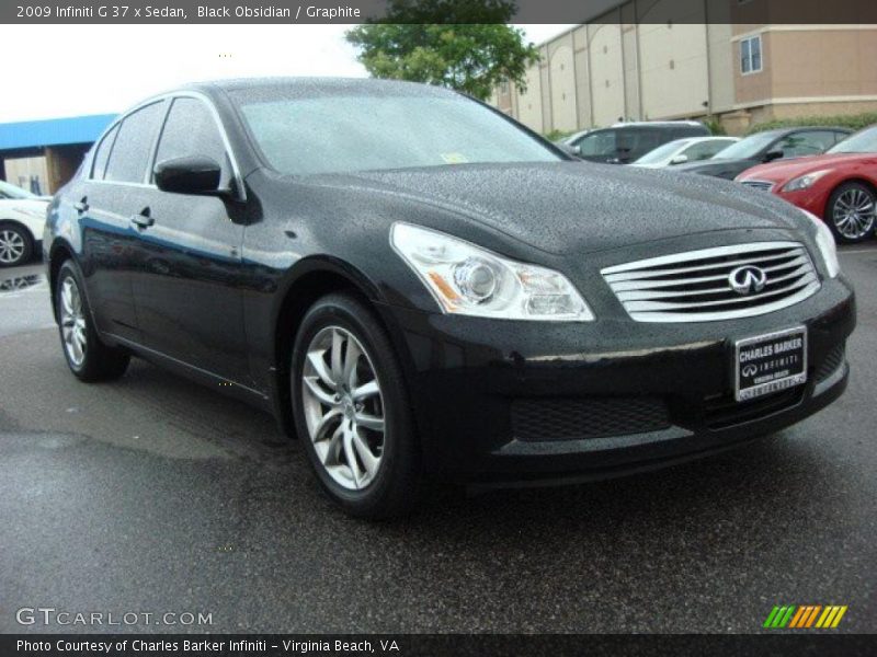 Black Obsidian / Graphite 2009 Infiniti G 37 x Sedan