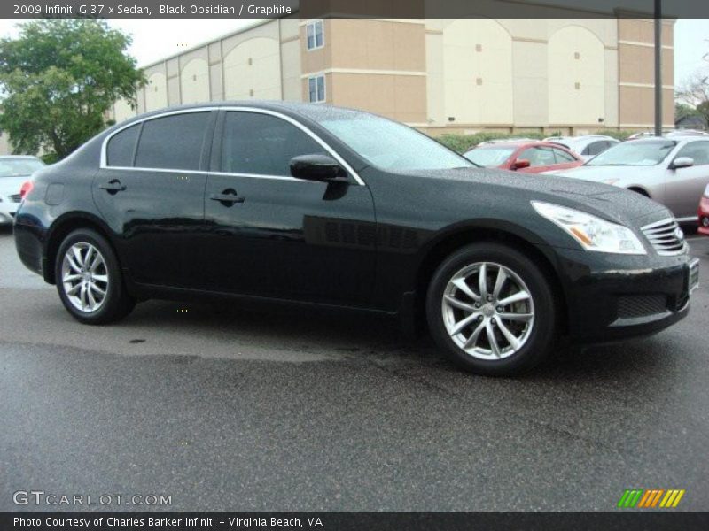 Black Obsidian / Graphite 2009 Infiniti G 37 x Sedan